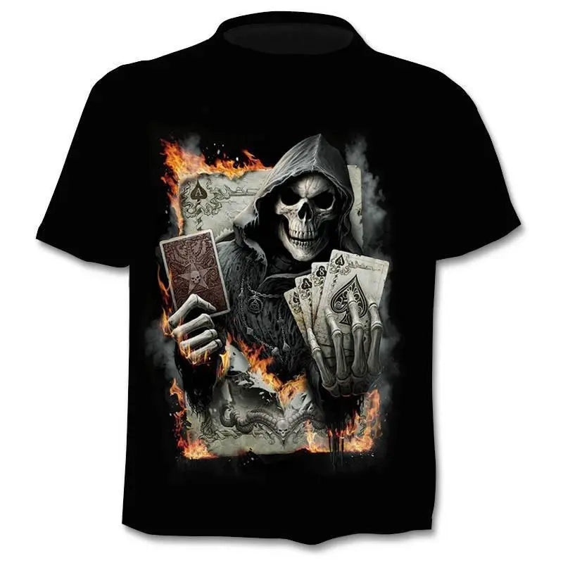 3D Skull Trendy T-shirt