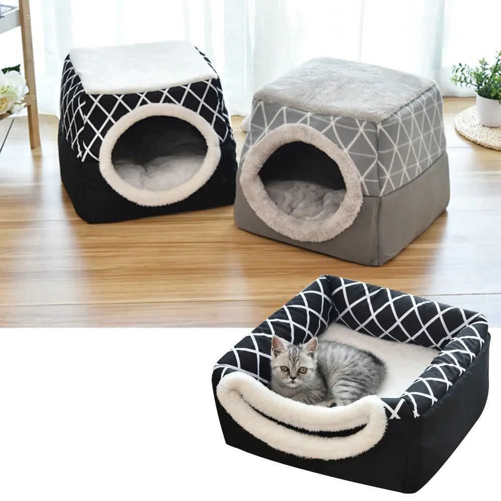 🏠: Luxury Pet Villa Space Capsule Bed - Premium Dual-Use Design