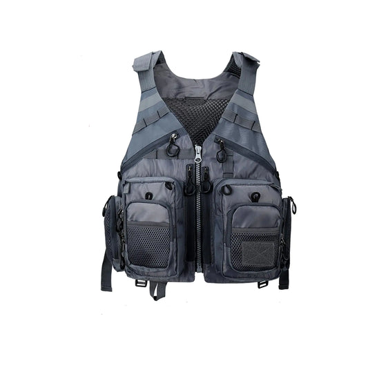 🎣 Obcursco Fly Fishing Vest - Adjustable Breathable Mesh Pack for Men & Women