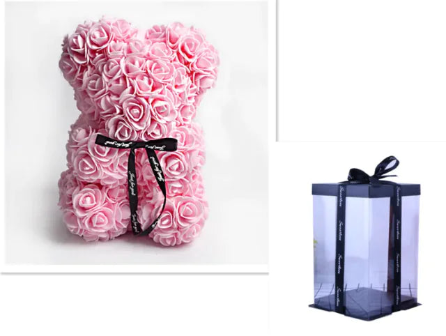 Rose Bear Teddy - Valentine's Day PE Foam Rose Bear