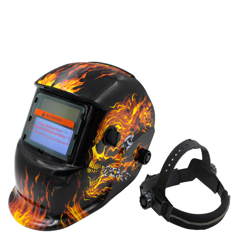🔥: Adjustable Solar Automatic Welding Helmet - Professional Safety Headgear