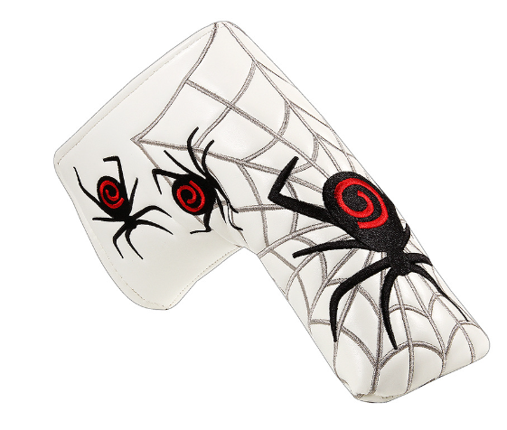 ⛳: Spider Embroidered Golf Putter Head Cover — PU Plush Putter Headcover