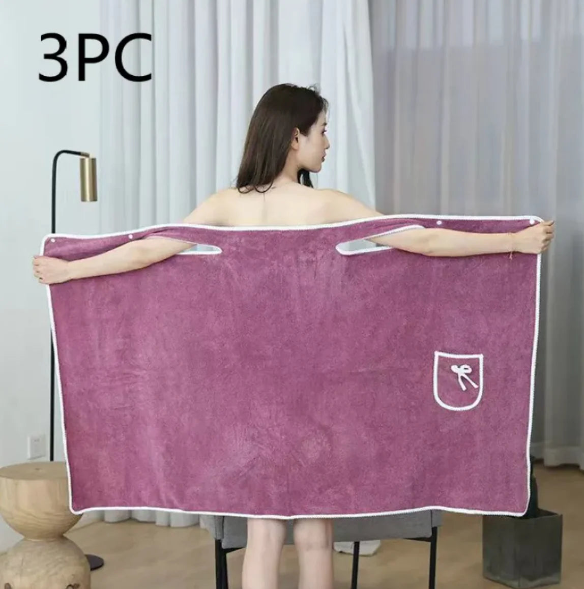 🛁: Coral Fleece Cotton Bath Skirt – Soft, Water-Absorbing, and Thickened