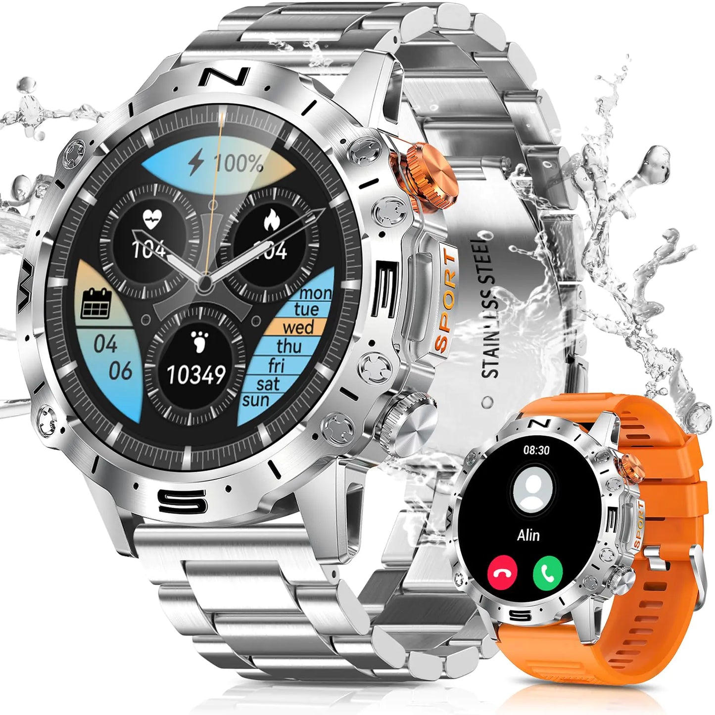 🪖: PODOEIL Military Smart Watch - 1.43" AMOLED Waterproof Tactical Smartwatch