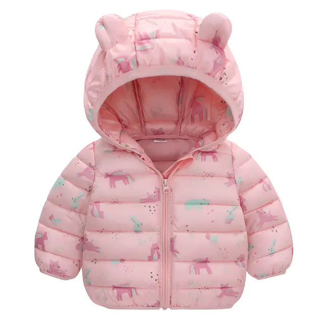 🧥: Cartoon Dinosaur Down Jacket for Kids 1-5 Years