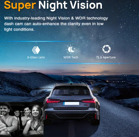 📹: 360° Dual Lens Car Dash Cam - HD 1080P Complete Coverage Recording System