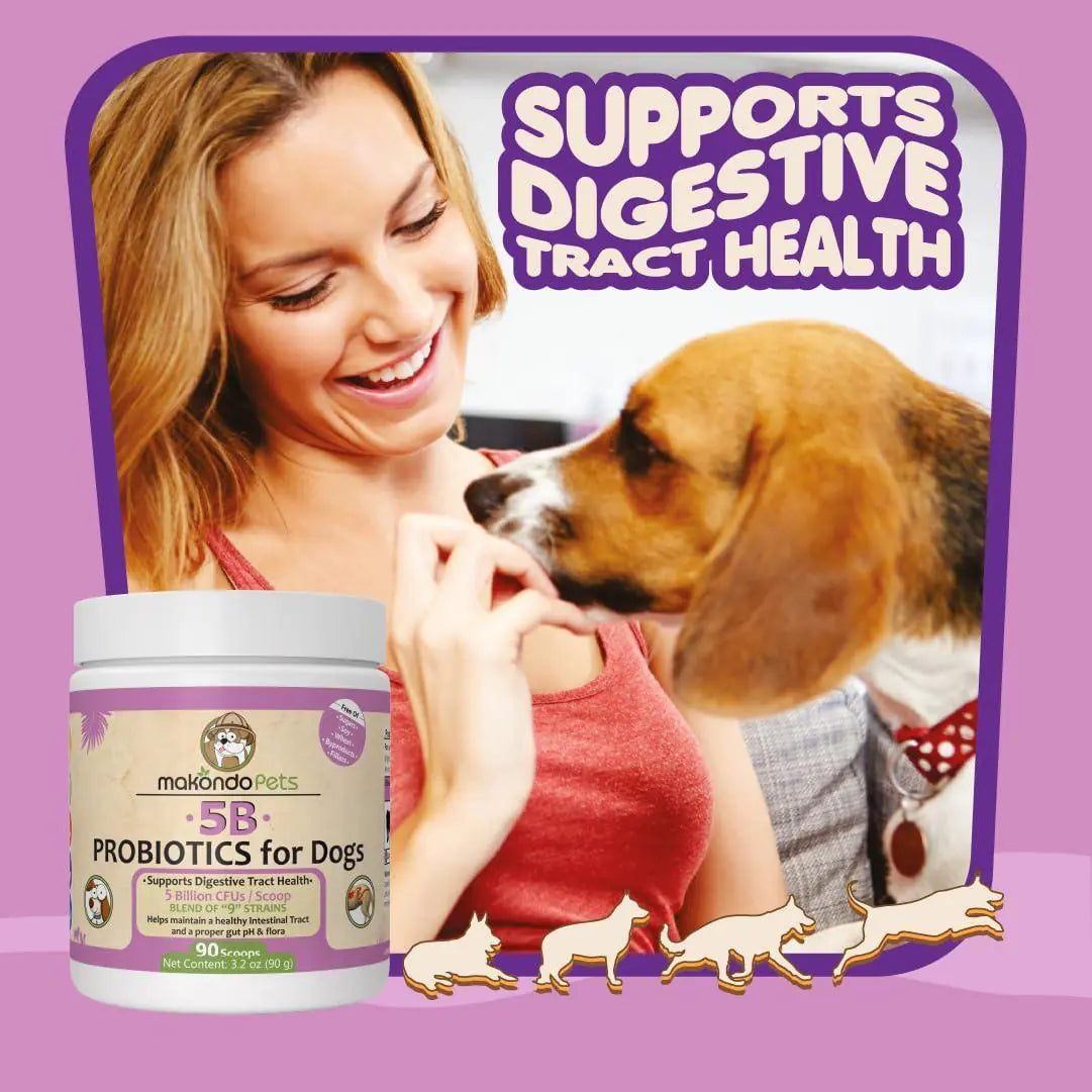 🦠: Dog Probiotics Extra Strength - 9 Species 5 Billion CFU Pet Supplement