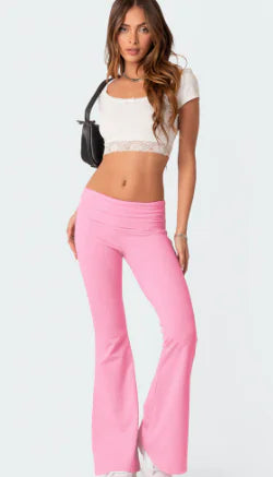 👖: Low Waist Flare Pants for Women