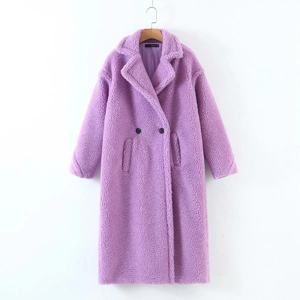 🧥: Women's Lambswool Long Coat - Autumn & Winter Shearling Outerwear