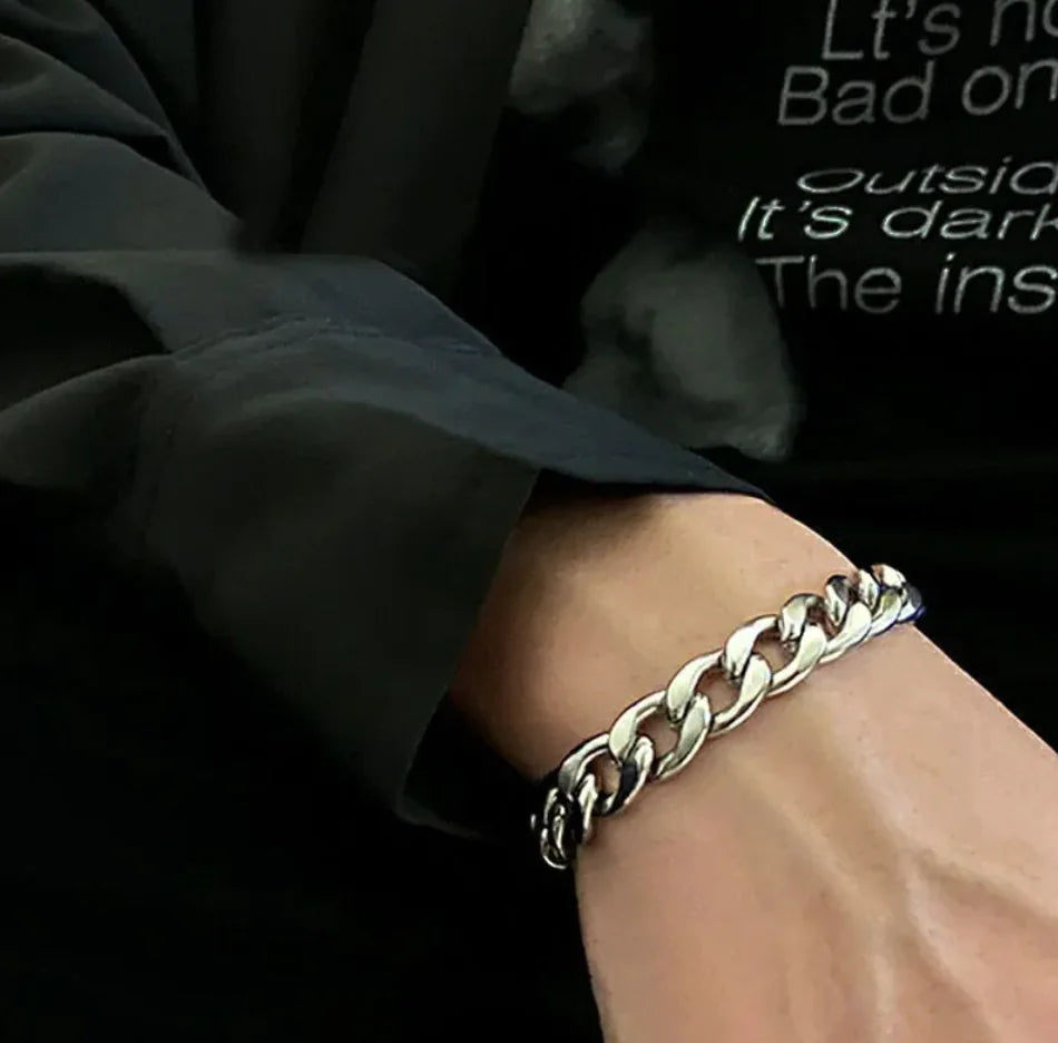 Men's Titanium Steel Cuban Link Bracelet