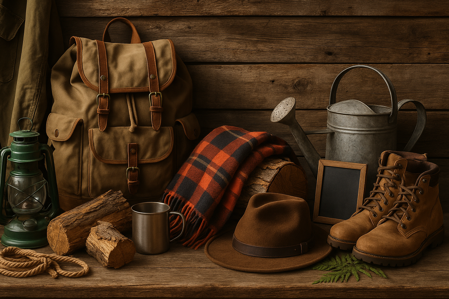 Realistic outdoor variety store banner