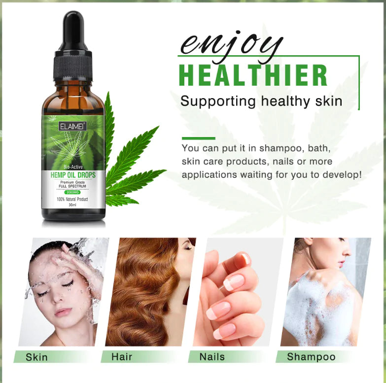 🌿: ELAIMEI Hemp Seed Oil for Stress Relief and Sleep