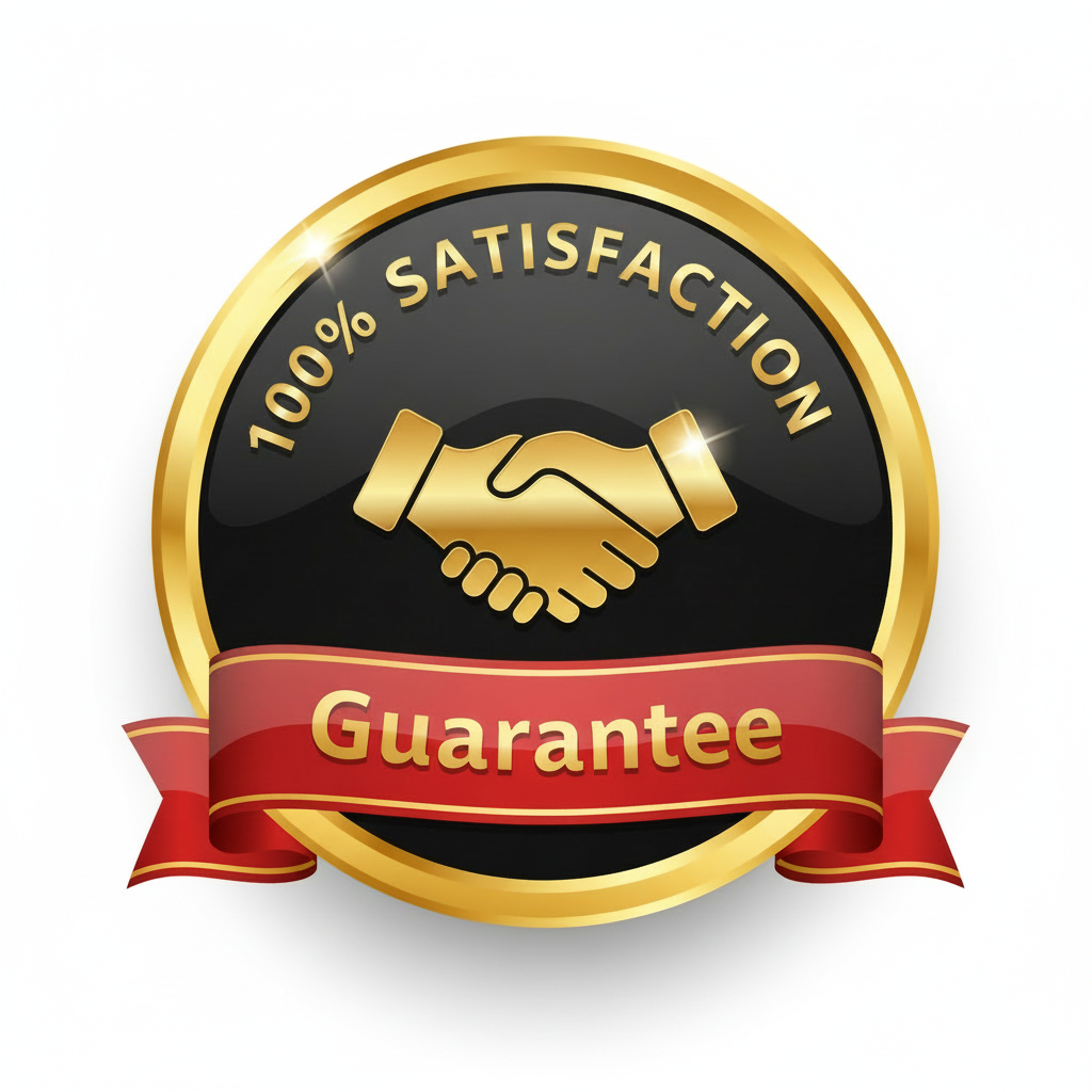 Satisfaction Guarantee - White Background
