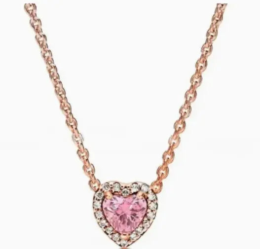 💎: 925 Silver Birthstone Diamond Necklace - Color Gemstone Pendant Jewelry