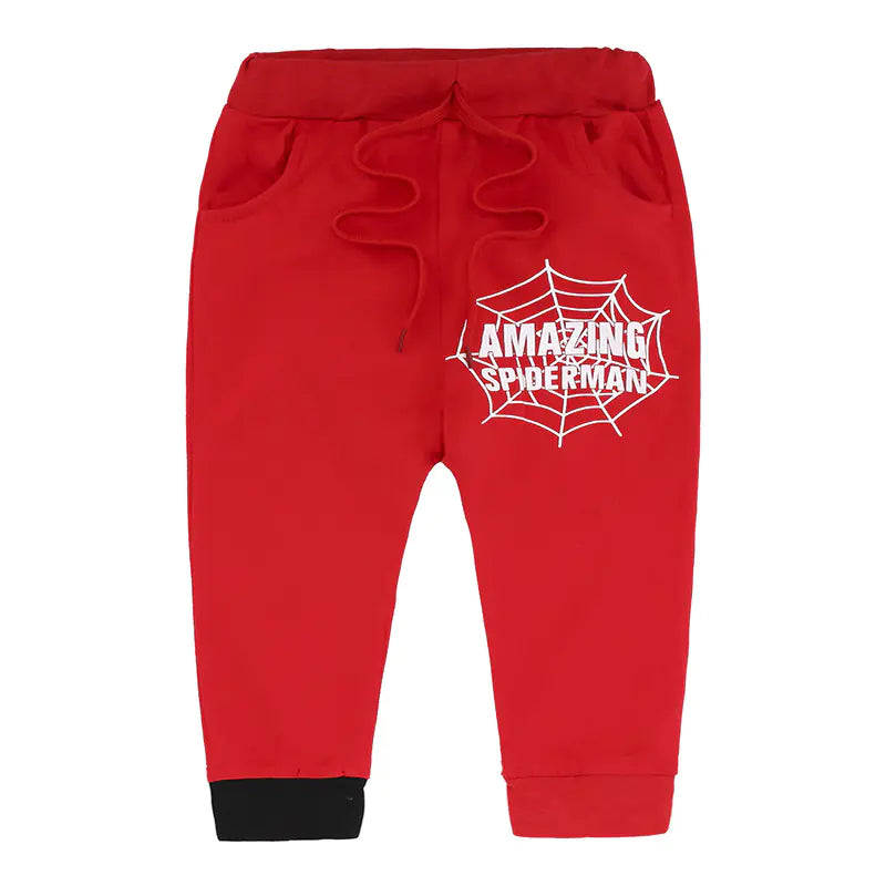 🕷️: Kids Cartoon Spider Suit Set for Spring and Autumn