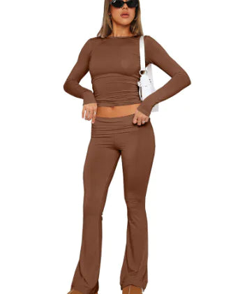 👖: Low Waist Flare Pants for Women