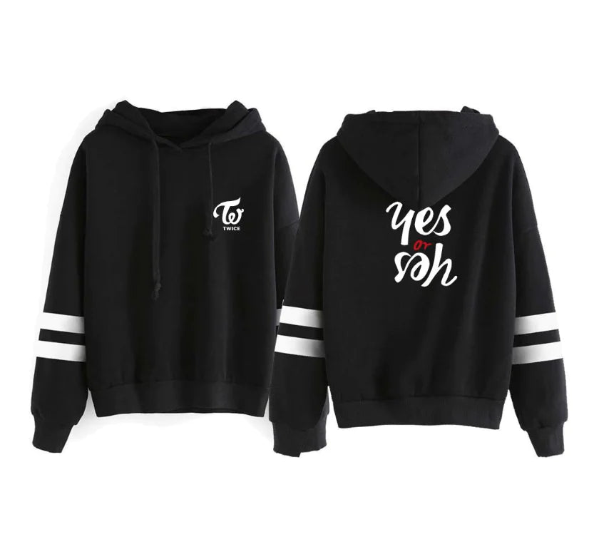 👗: Yes or Yes Fleece Hoodie - TWICE Album Style