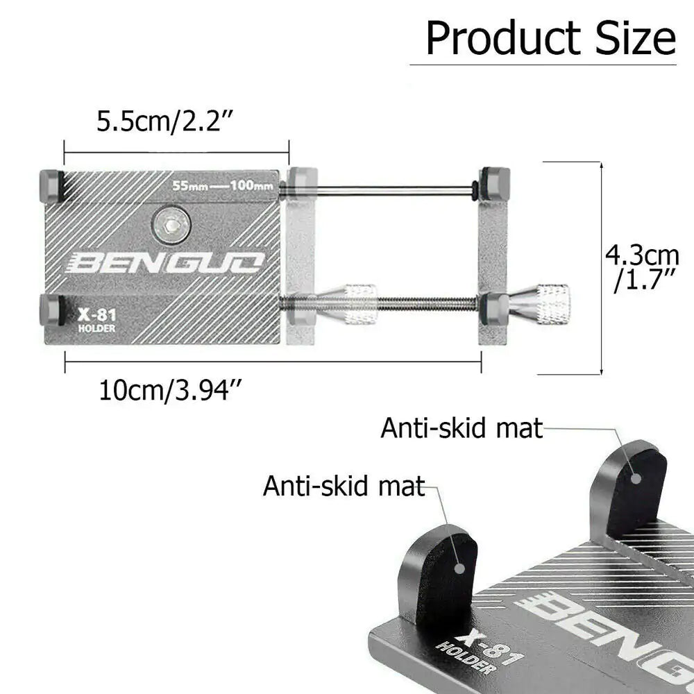 🚴 Aluminum Phone Bike Mount Holder - Secure Cycling Phone Stand