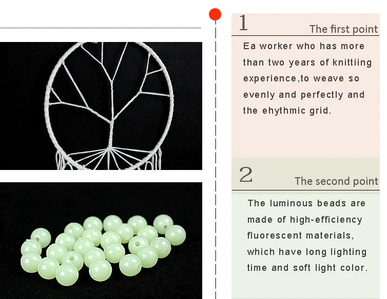 🌙: Glow-in-the-Dark Tree of Life Dreamcatcher