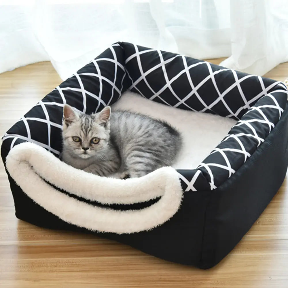 🏠: Luxury Pet Villa Space Capsule Bed - Premium Dual-Use Design