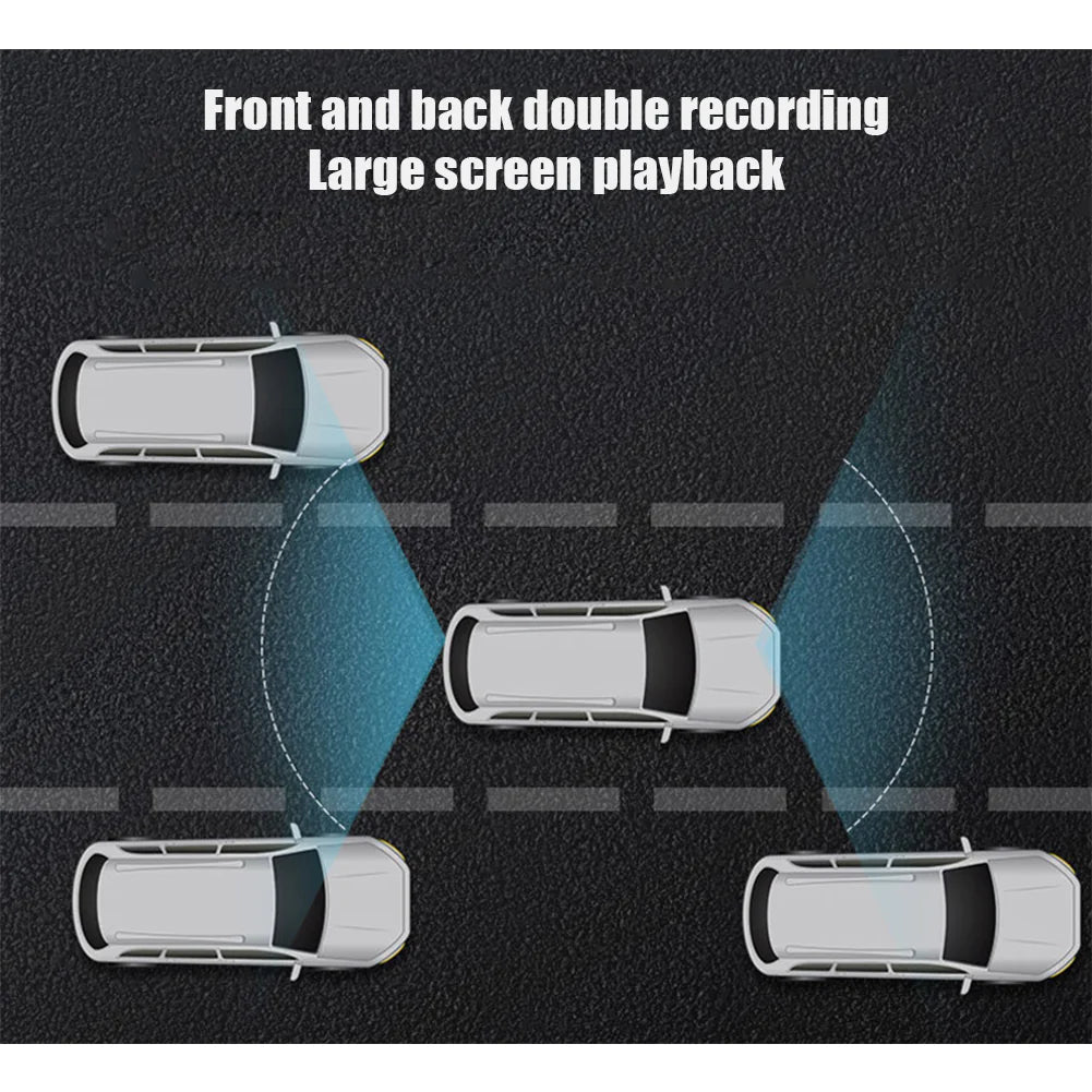 📹: 2.4" Full HD 1080P Dash Cam - Car DVR Front/Rear Camera with Night Vision