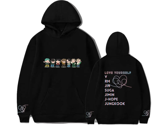 🧥: BTS Love Yourself Hoodie - Jungkook RM V J-Hope Sweatshirt