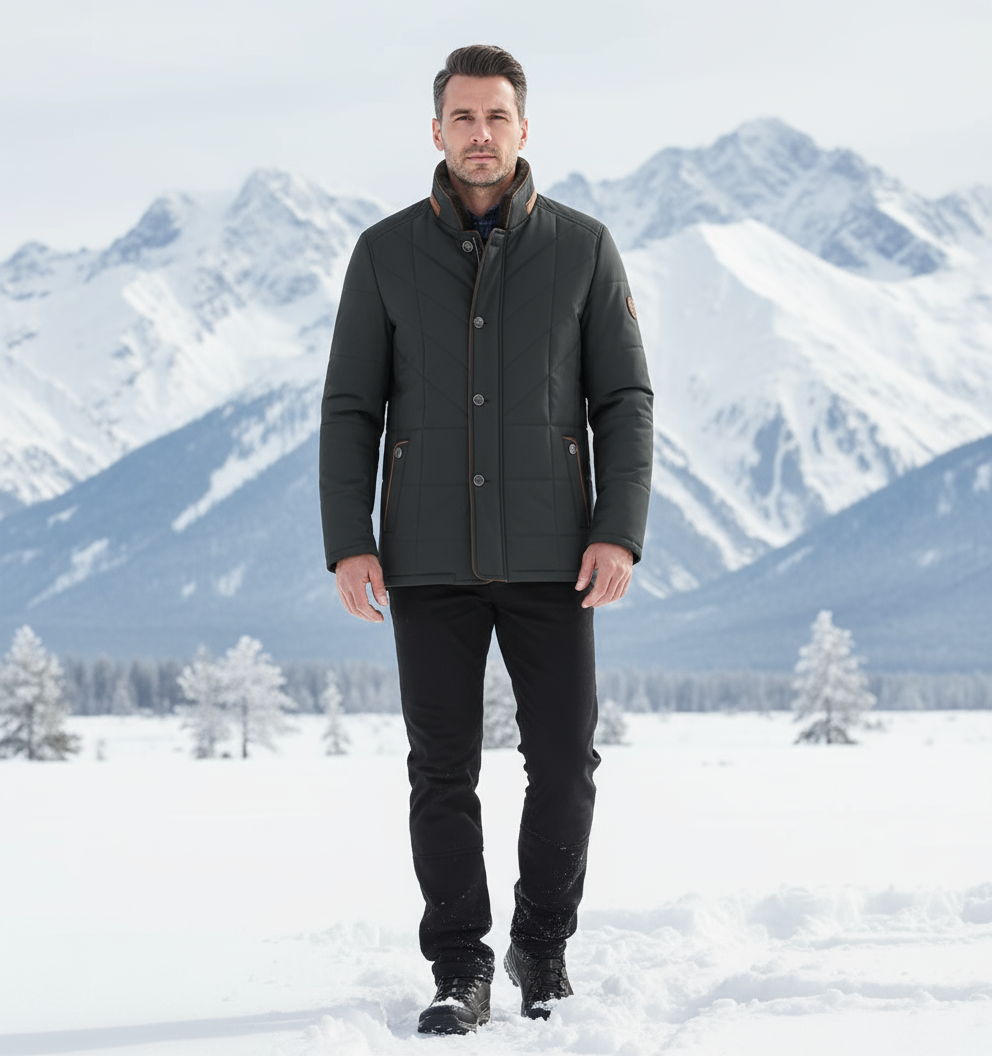 🧥: Thick Warm Quilted Coat for Men - Premium Winter Insulation