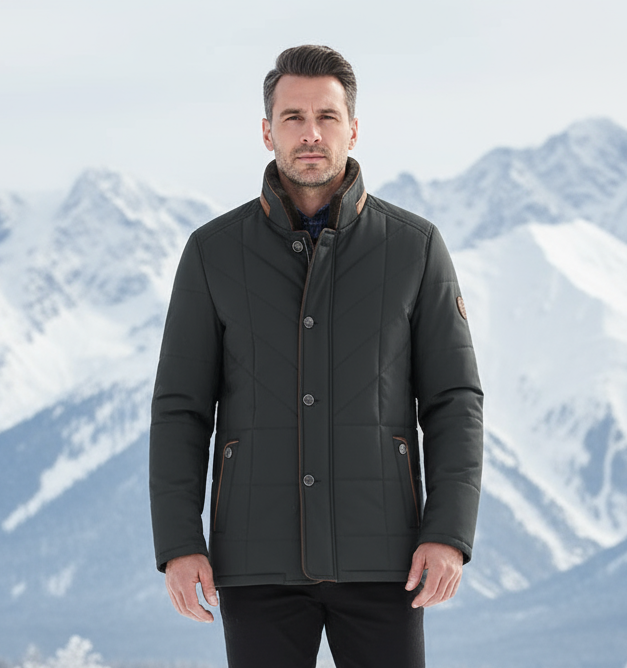 🧥: Thick Warm Quilted Coat for Men - Premium Winter Insulation