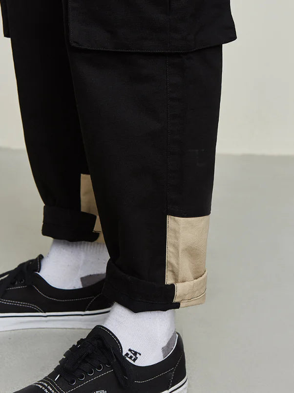 👖 Drawstring Cuffed Cargo Pants for Work - Professional Utility Style