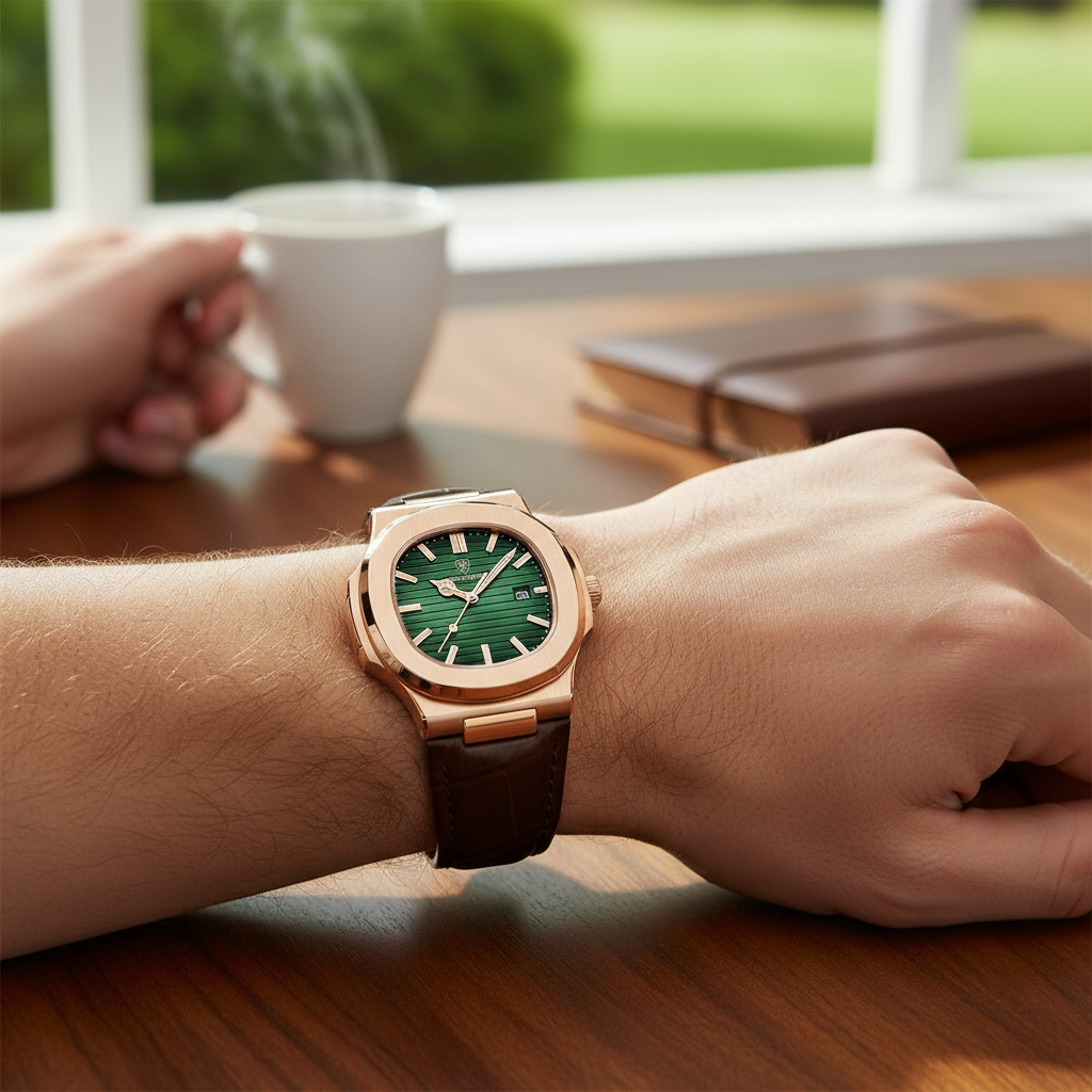 ⌚: Men's Waterproof Luminous Quartz Watch - 50M Water Resistant Timepiece