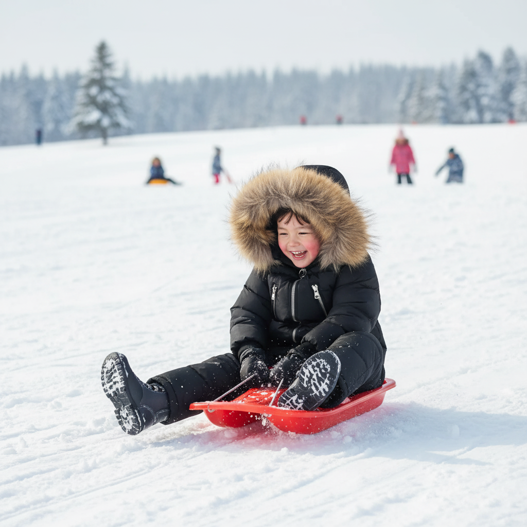 🧥: Kids' Solid Color Down Jacket with Fur Collar - Classic Winter Coat