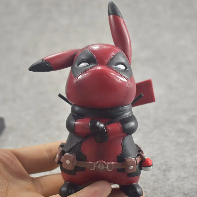 🎮: Pikachu Deadpool Captain America Crossover Figure – Collectible PVC Toy Model