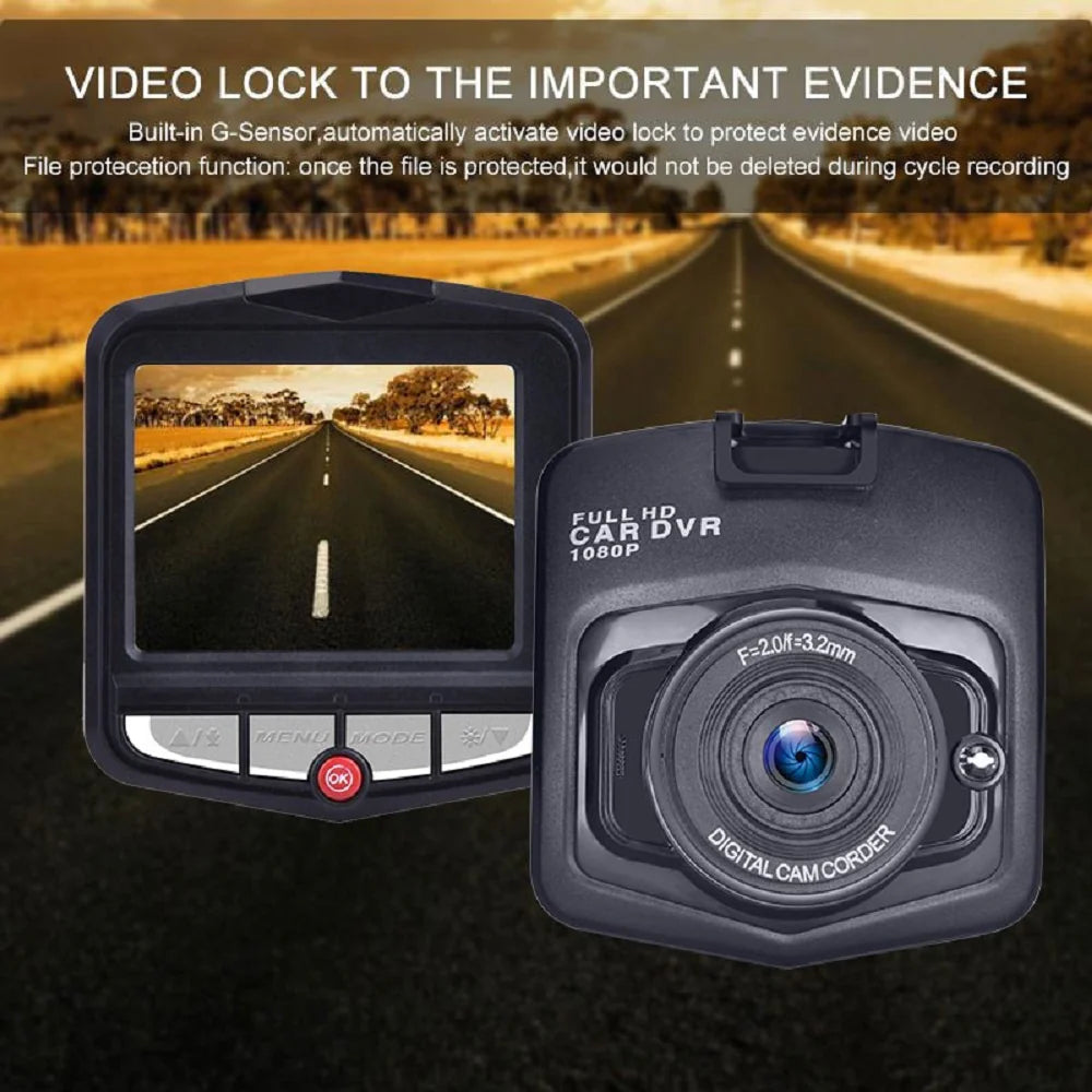 📹: 2.4" Full HD 1080P Dash Cam - Car DVR Front/Rear Camera with Night Vision