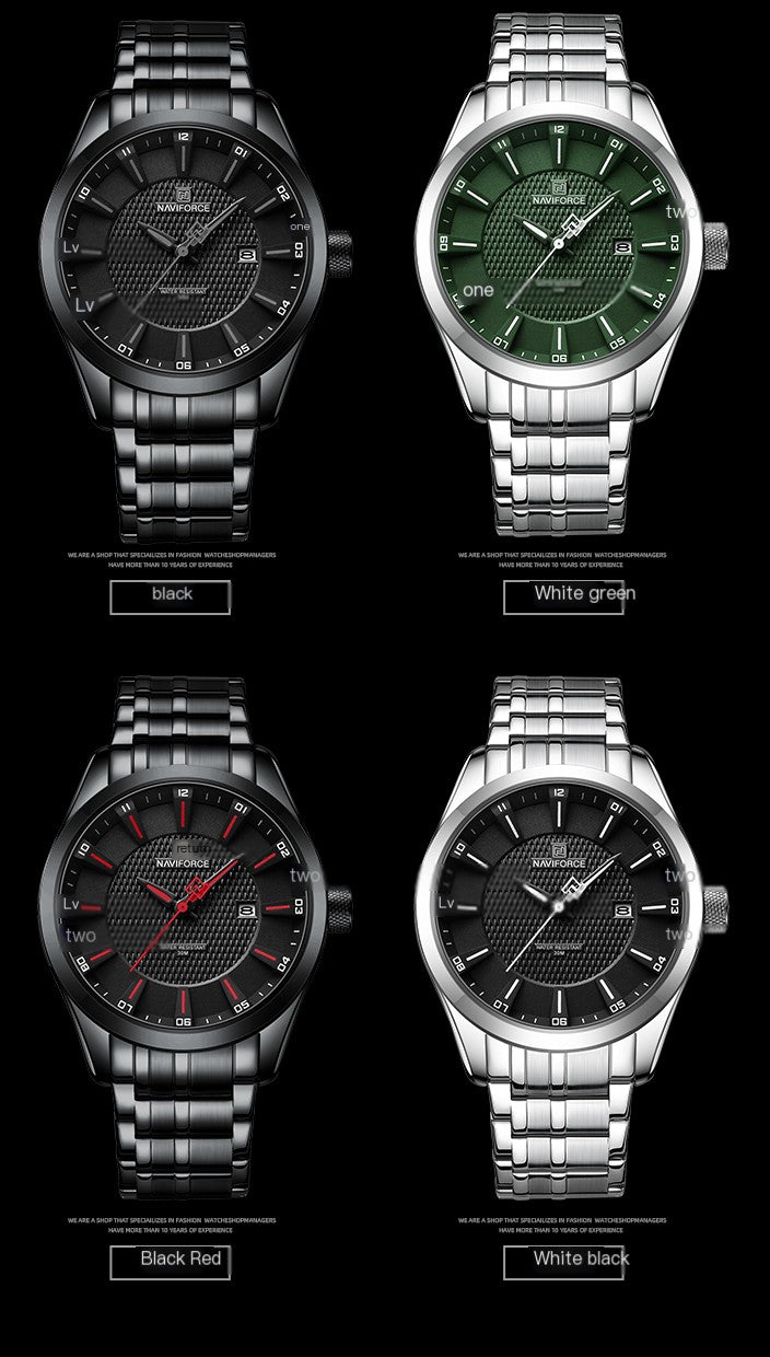 ⌚: Marccini Golf Waterproof Men's Watch — Quartz Steel Strap Sport Watch