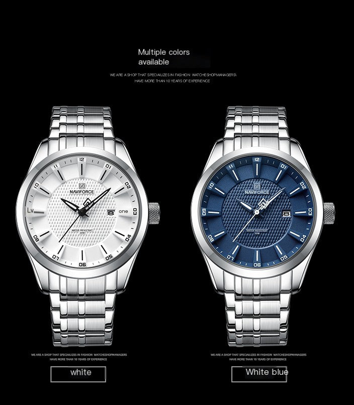 ⌚: Marccini Golf Waterproof Men's Watch — Quartz Steel Strap Sport Watch