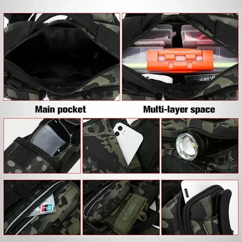 🎣 Fishing Tackle Backpack - Lure Box Gear Storage Bag for Anglers