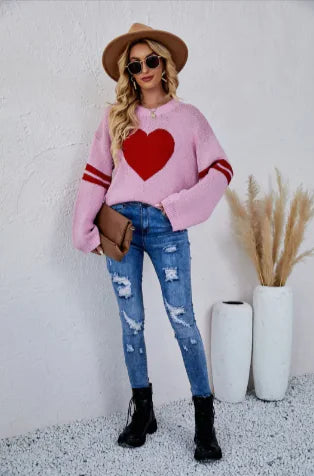 Women's Long Sleeve Love Sweater