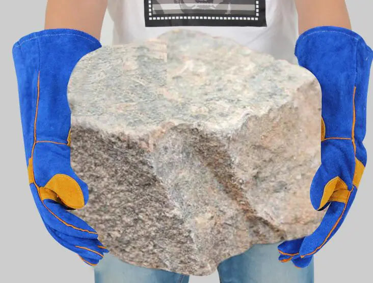 🔥: Welding Gloves - Durable Cowhide Work Gloves for High-Temperature Protection
