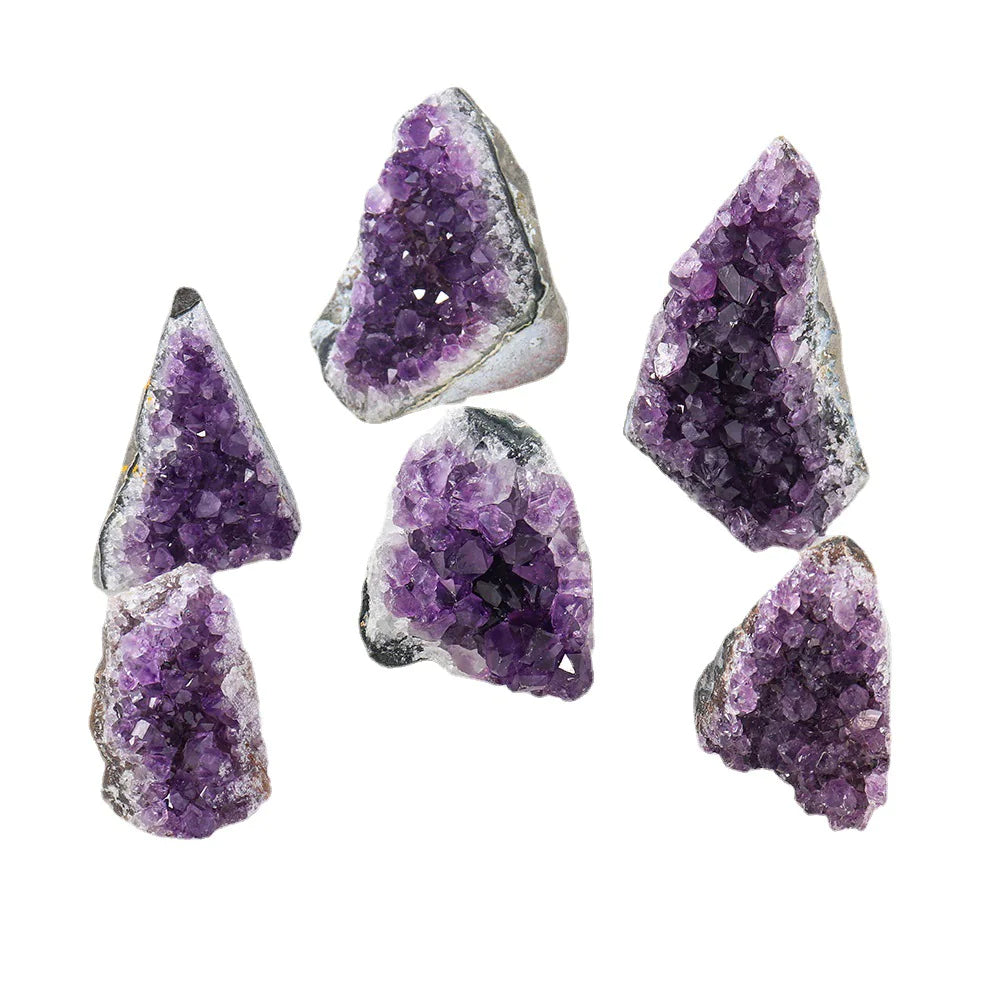 💜: Natural Amethyst Cluster Decoration - Genuine Purple Crystal Display