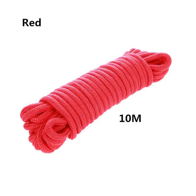 🔗 Soft Bondage Rope for Adults - 10m Premium Quality in 4 Colors