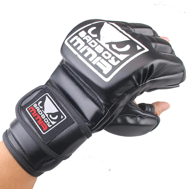🥊: Half-Finger Boxing Gloves - MMA Training Gloves for Adults