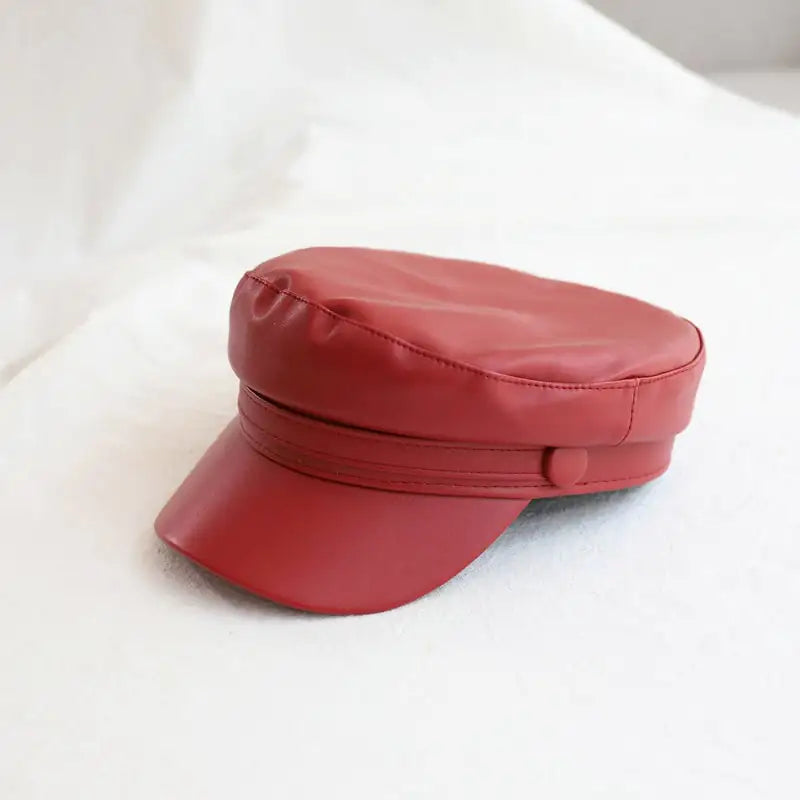 (Copy) Retro Casual Leather British Octagonal Hat