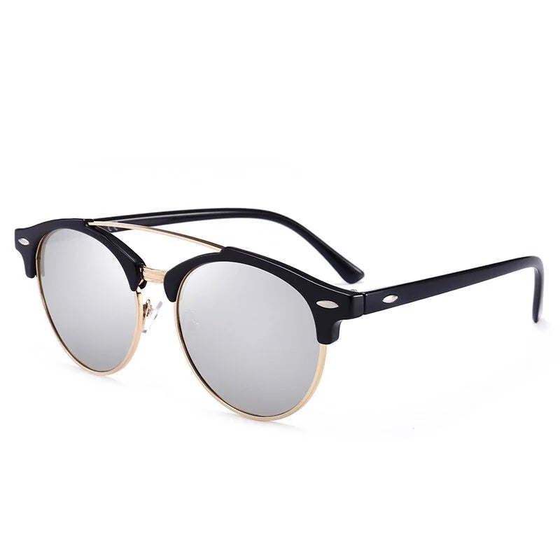 🕶️: Round Polarized Sunglasses - Classic Vintage Style with UV Protection