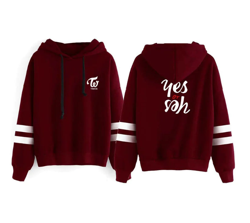 👗: Yes or Yes Fleece Hoodie - TWICE Album Style