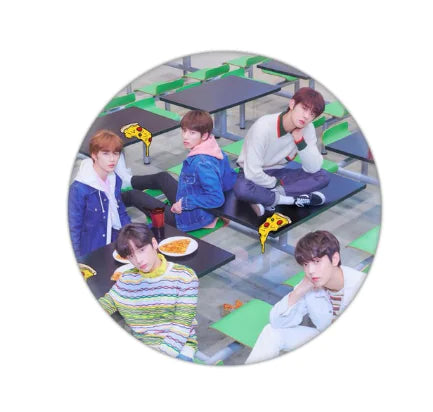 🔑: TXT Keychain and Badge Set - Tinplate Design
