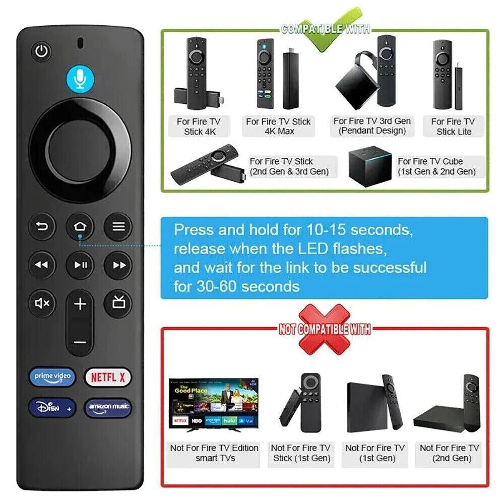 📺: Voice Remote for Fire TV Stick - 2nd/3rd Gen & 4K Compatible
