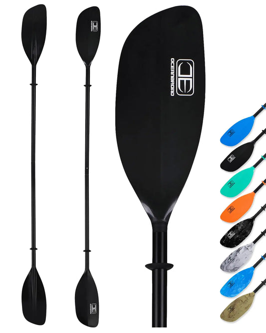 🚣 OCEANBROAD Kayak Paddle 90.5in/230cm - 2-Piece Alloy Shaft Floatable Oar