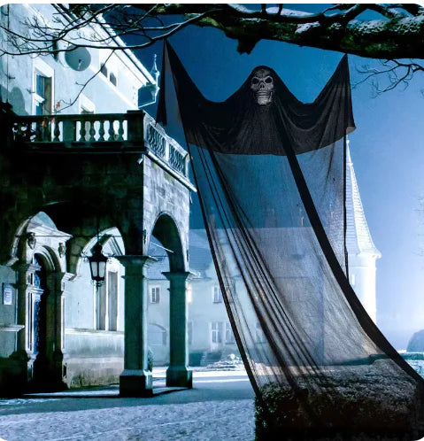 🎃: LED Hanging Skull Ghost Halloween Decor